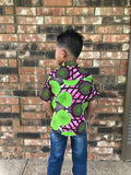 Boys African Print Ankara shirt